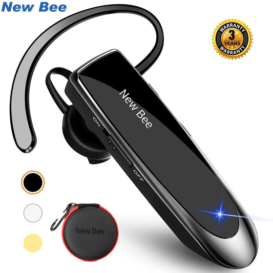 New Bee LC-B41 Bluetooth Wireless Headset V5. with Mic 24Hrs Talking Time