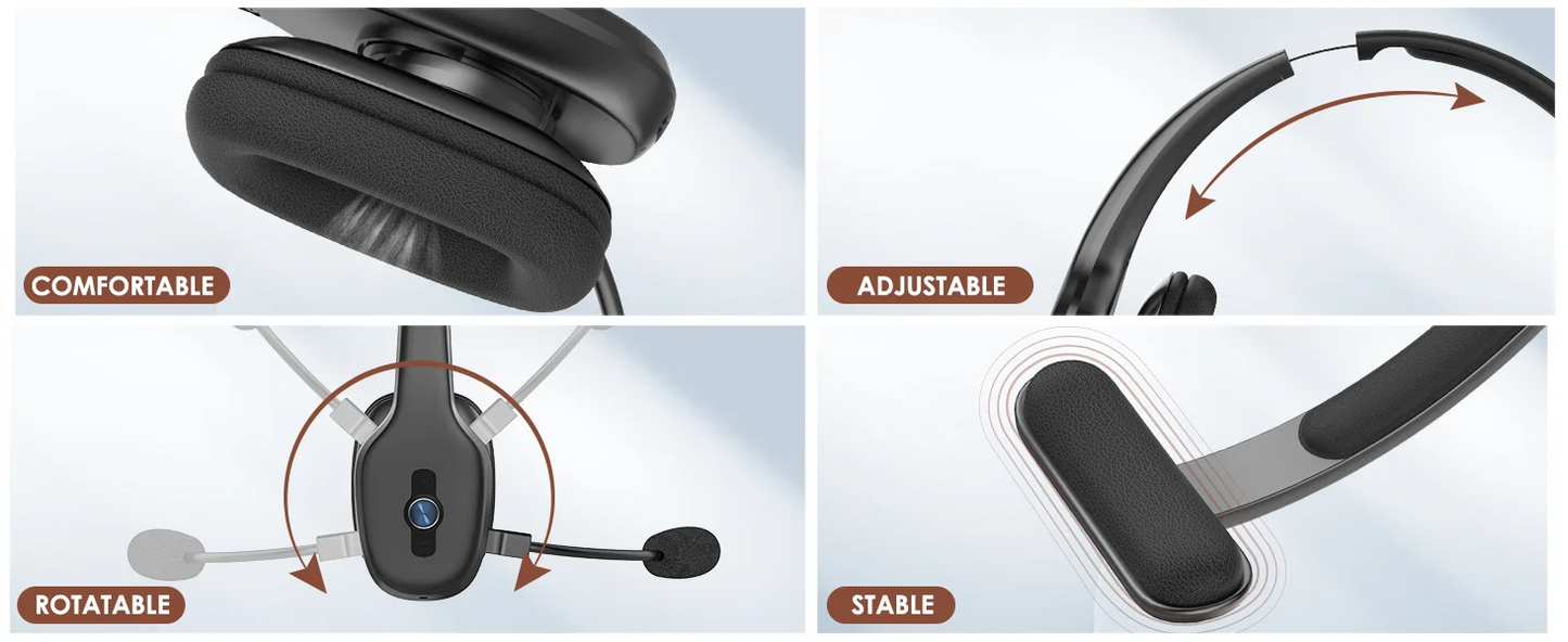 Truck Driver Headphones Clear Call