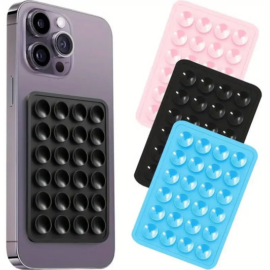 Mat Multifunctional Suction Cup Wall Stand Square Anti-Slip Single-Sided Case Mount Back Sticker
