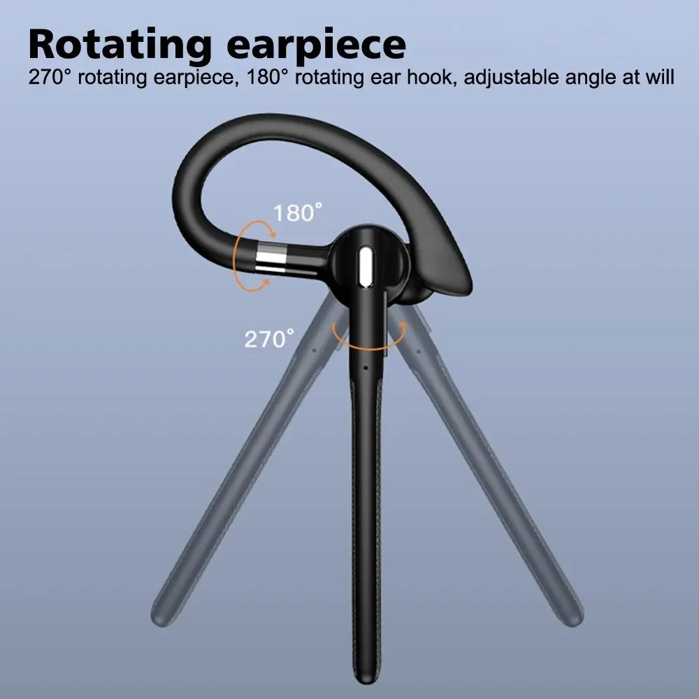 Wireless Headphones With Dual Microphone Bluetooth Earphone ENC Noise Cancelling Hands-free Headset Busines Auriculares Driving