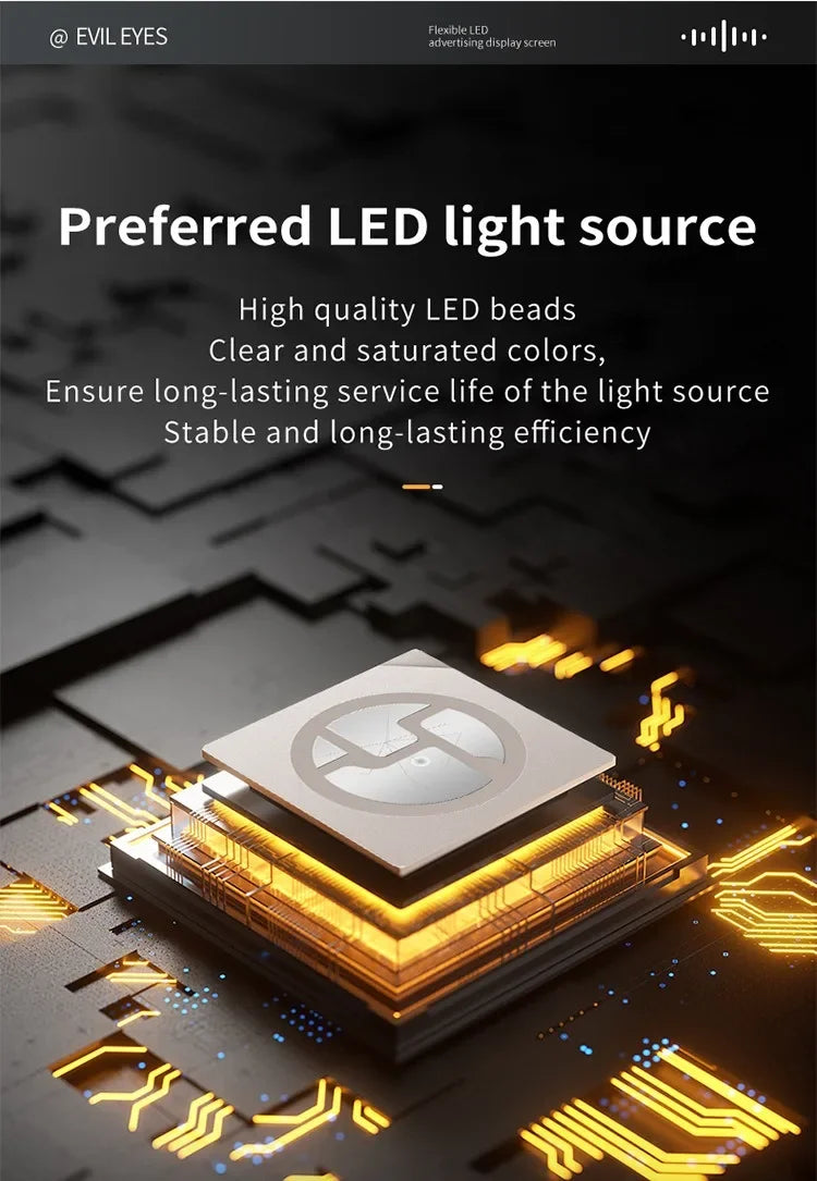 2M Devil‘s Eyes LED Matrix Panel Screen Light Remote Control