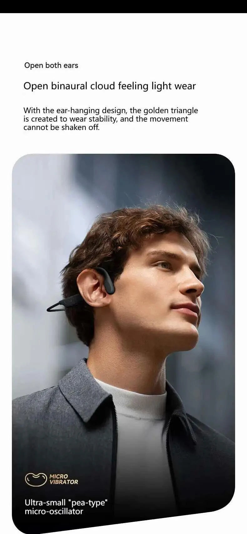 G06 Bone Conduction Bluetooth Earphones Waterproof Dual Mic Noise Reduction
