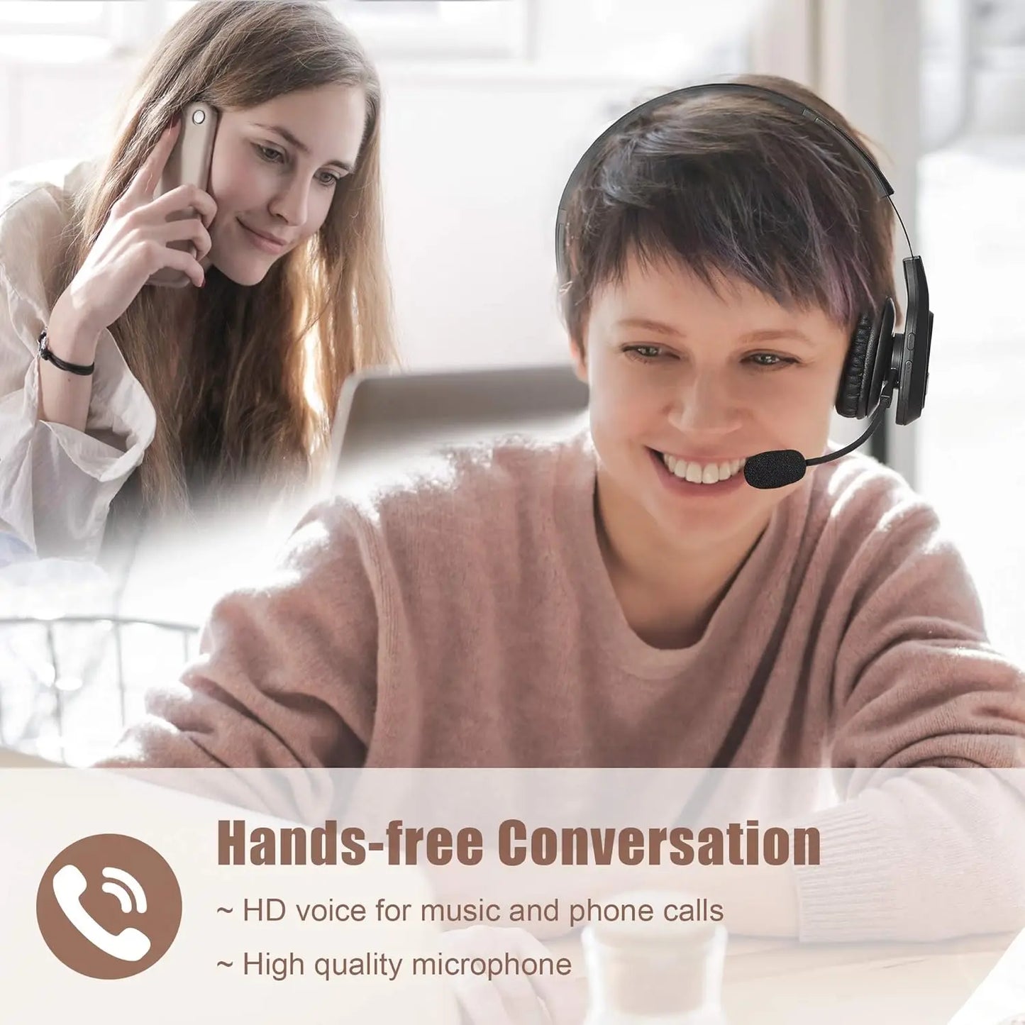 Premium Trucker Bluetooth Headset 30-Hour Talk Time