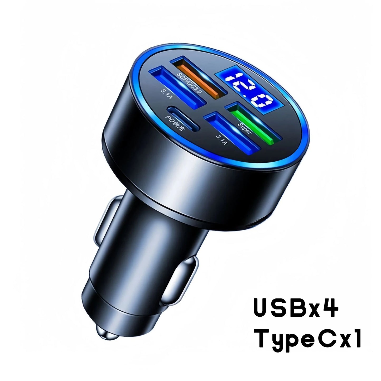 6 IN 1 Super Car Charger Adapter Mobile Phone