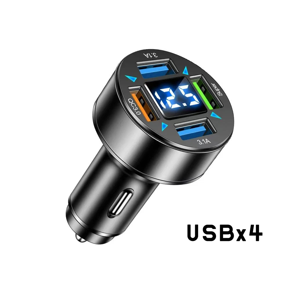 6 IN 1 Super Car Charger Adapter Mobile Phone