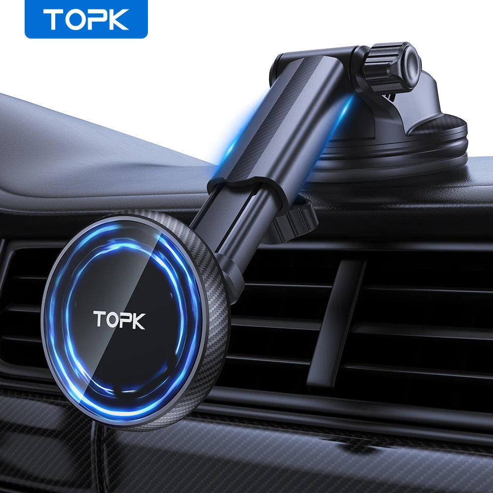TOPK Fits MagSafe Car Mount for Universal Dashboard,