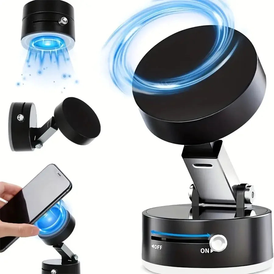 2025 New Model 360-Degree Rotating Aluminum Alloy Magnetic Vacuum Suction Cup