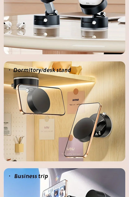 2025 New Model 360-Degree Rotating Aluminum Alloy Magnetic Vacuum Suction Cup