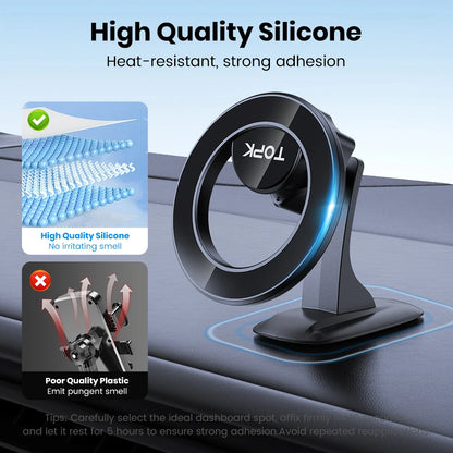 TOPK for MagSafe Car Phone Holder Strong Magnet