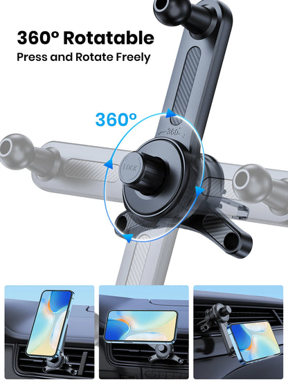 TOPK Fits MagSafe Car Phone Holder, Strong Magnetic