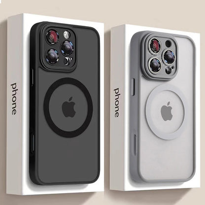Transparent For Magesafe Magnetic Wireless Charge Case For iPhone