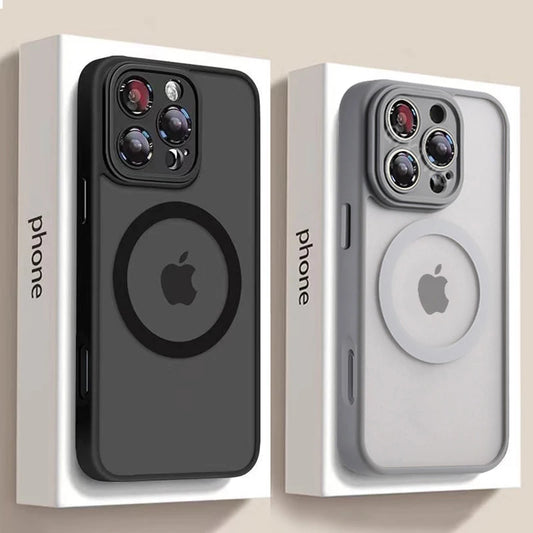 Transparent For Magesafe Magnetic Wireless Charge Case For iPhone