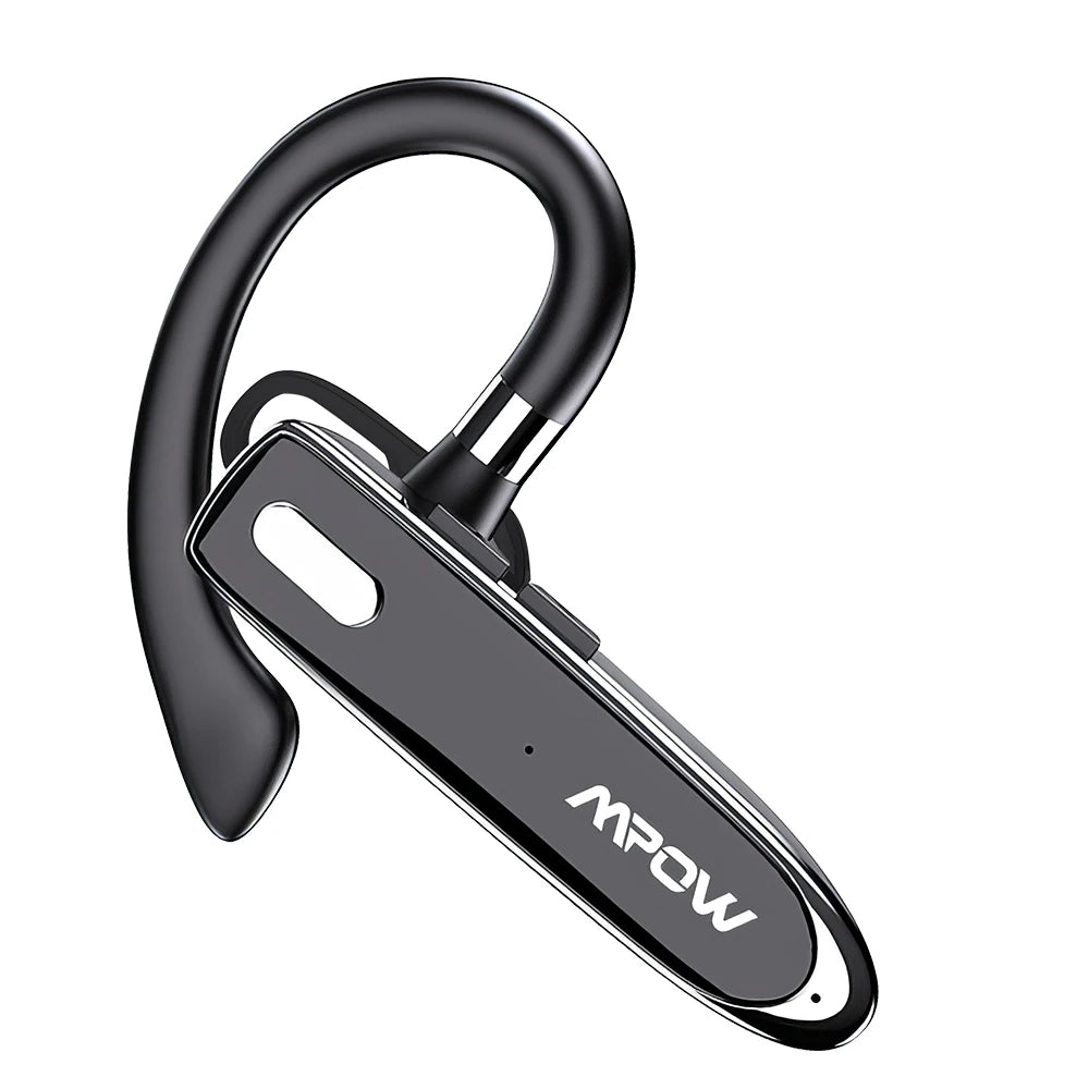 Mpow YYK530 Bluetooth Business Earpiece V5.3 Noise Cancellation Wireless Trucker Handsfree Earphone In Ear 12H Talk Time Headset