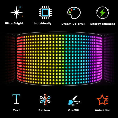 Demon Eyes Flexible LED Display for Car Truck Accessories