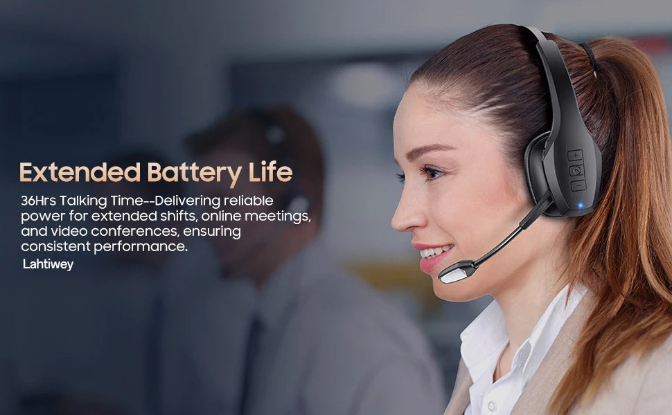 Trucker  Headphones 55H of Talk Time All-Day Comfort