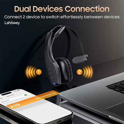 Trucker Bluetooth Headset, Wireless Headset with Mic