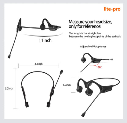 Super Q3 & Lite Pro Wireless Bone Conduction with Microphone