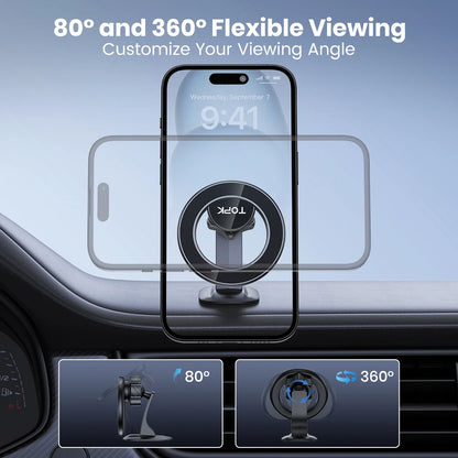 TOPK for MagSafe Car Phone Holder Strong Magnet