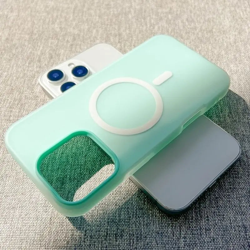 Luxury Candy Magsafe Wireless Charge Matte Phone Case For iPhone