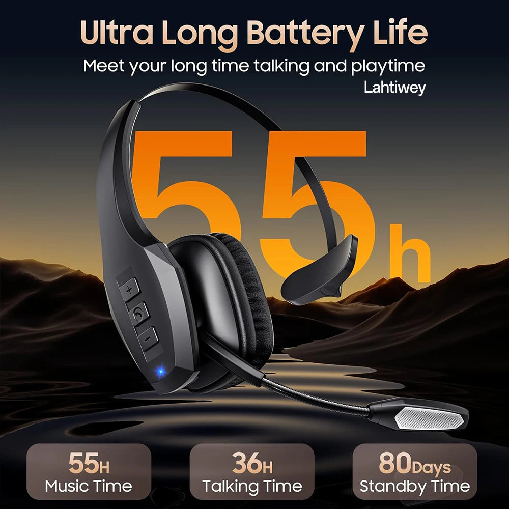 Trucker Bluetooth Headset, Wireless Headset with Mic