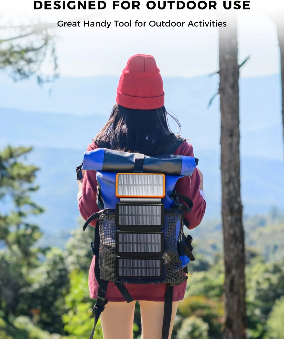 20000mAh Waterproof Solar Powerbank Outdoor Camping
