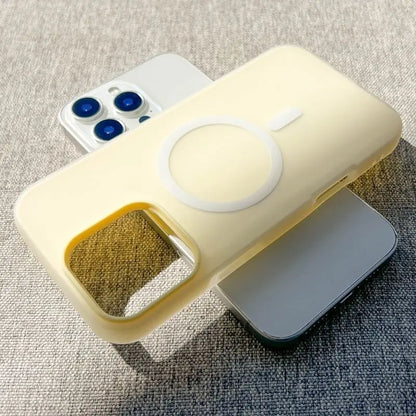Luxury Candy Magsafe Wireless Charge Matte Phone Case For iPhone