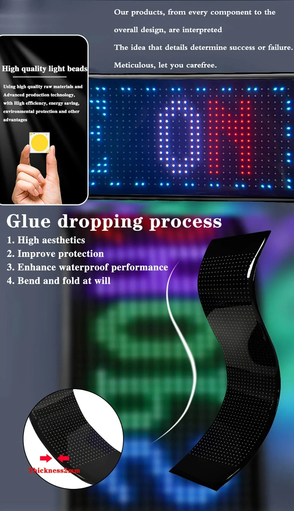 Demon Eyes Flexible LED Display for Car Truck Accessories