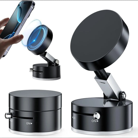 2025 New Model 360-Degree Rotating Aluminum Alloy Magnetic Vacuum Suction Cup
