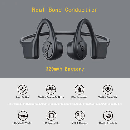 IP55 Sweatproof with Built-in Mic for Sports Bone Conduction
