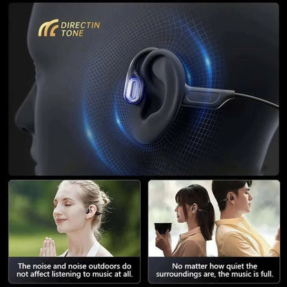 G06 Bone Conduction Bluetooth Earphones Waterproof Dual Mic Noise Reduction