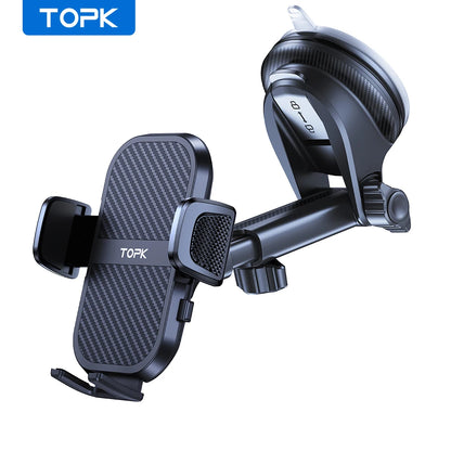 TOPK Car Phone Holder Mount Adjustable Cradle 360° Rotation