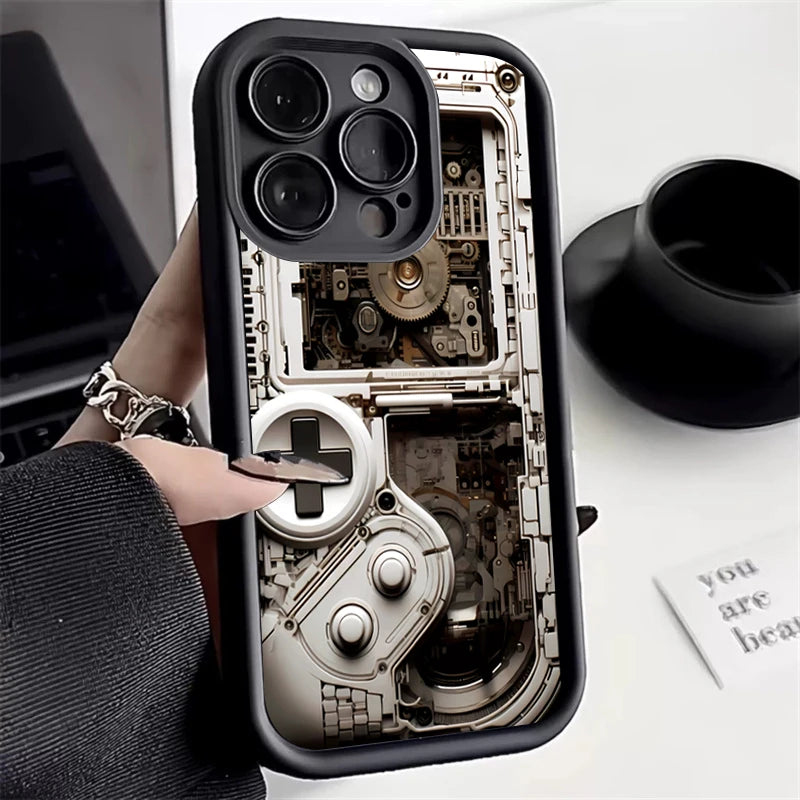 Case For iPhone 16E 14 16 Pro Max Cases iPhone 15 Case Game Controller Graphic Case For iPhone 11 12 13 XS X 7 8 Plus SE2 Cover