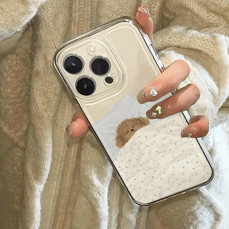 Dog Cat Couple Phone Case For iPhone