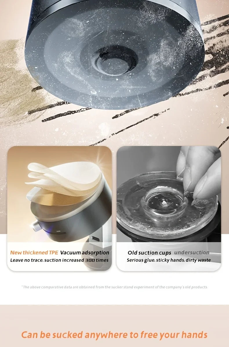 2025 New Model 360-Degree Rotating Aluminum Alloy Magnetic Vacuum Suction Cup