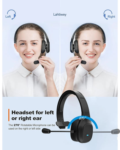 Premium Trucker Bluetooth Headset 30-Hour Talk Time