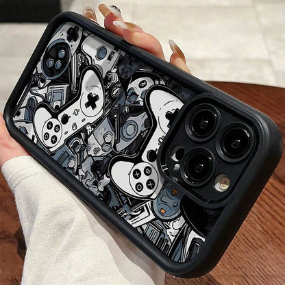Case For iPhone 16E 14 16 Pro Max Cases iPhone 15 Case Game Controller Graphic Case For iPhone 11 12 13 XS X 7 8 Plus SE2 Cover