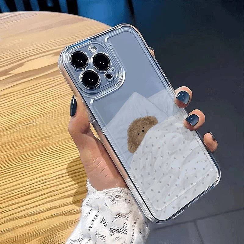 Dog Cat Couple Phone Case For iPhone