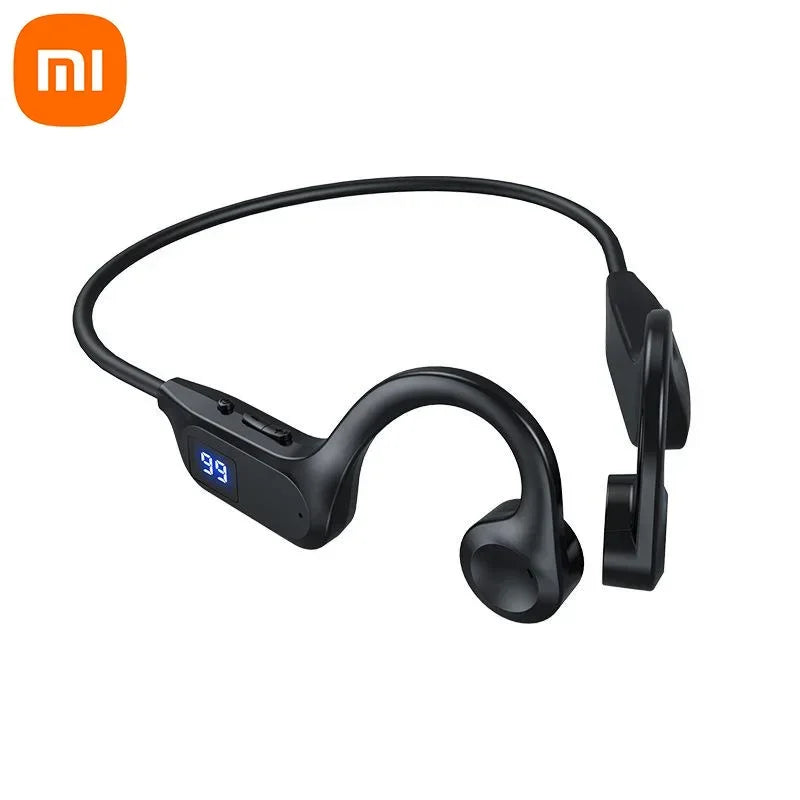 Xiaomi X7 Wireless Bone Conduction Earphone Sport Bluetooth Compatible Memory Card Digital Display With Mic For Sports Earbuds