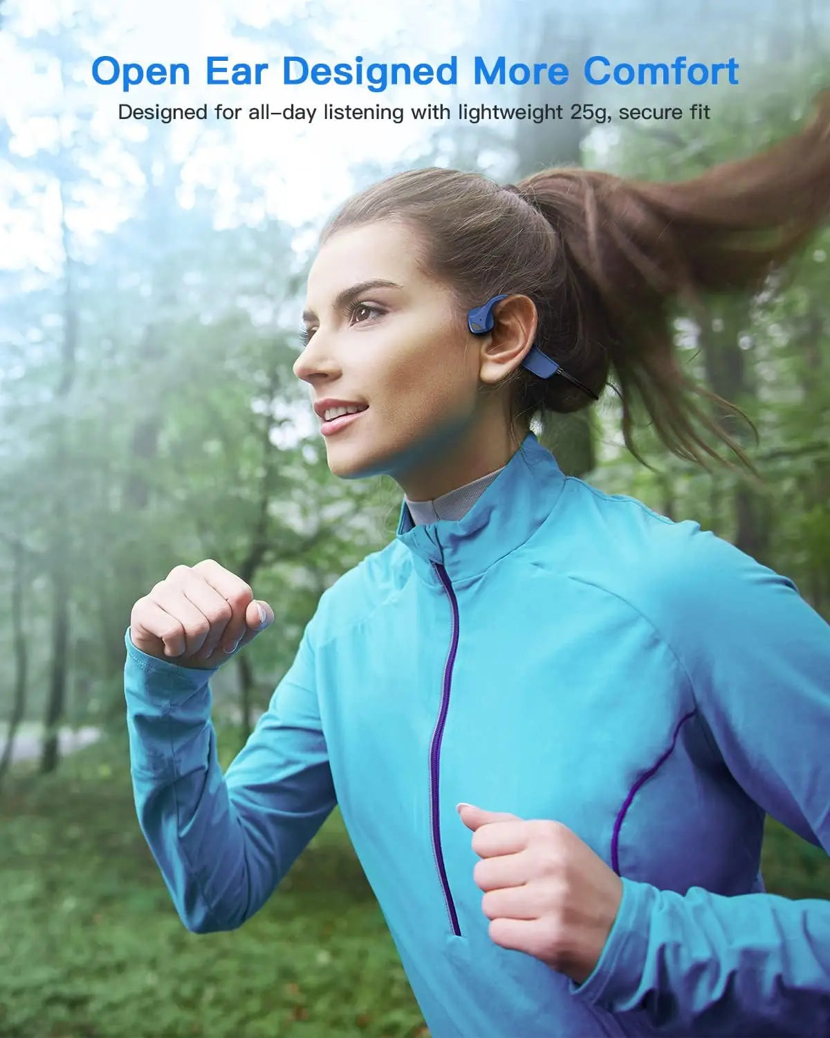 JCI Bone Conduction Headphones Titanium Lightweight