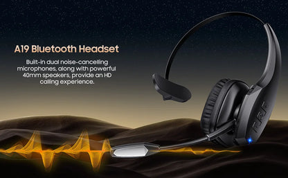 Trucker Bluetooth Headset, Wireless Headset with Mic