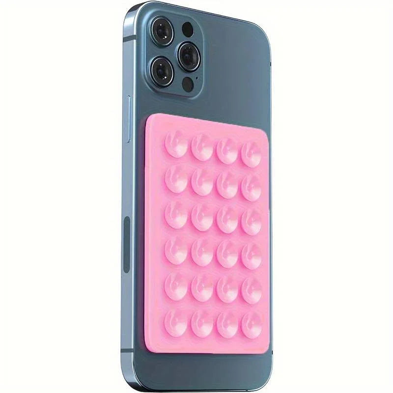 Mat Multifunctional Suction Cup Wall Stand Square Anti-Slip Single-Sided Case Mount Back Sticker