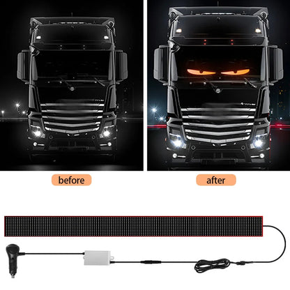 Devil‘s Eyes  Animation Display 12V 24V LED Screen Light for Car Truck Windshield