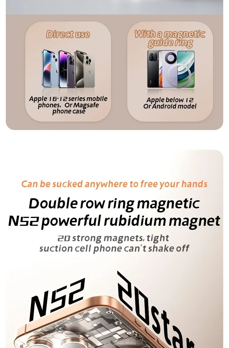 2025 New Model 360-Degree Rotating Aluminum Alloy Magnetic Vacuum Suction Cup