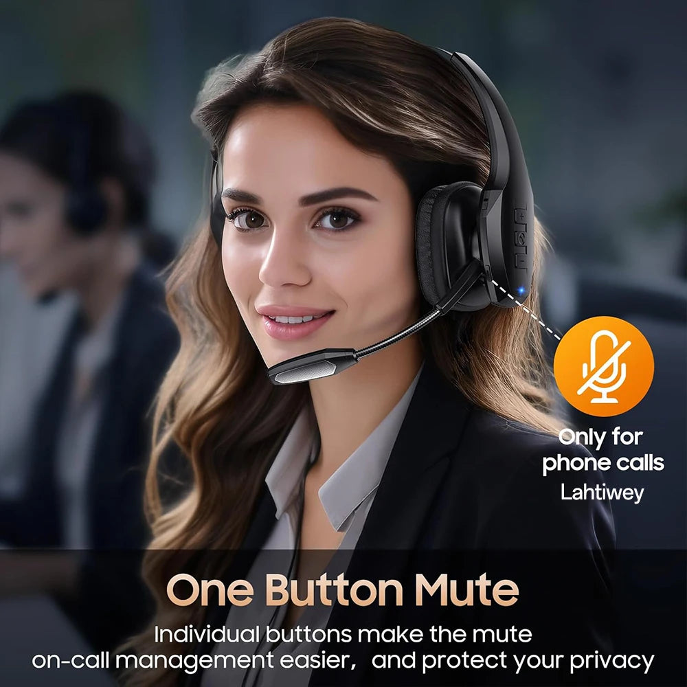 Trucker  Headphones 55H of Talk Time All-Day Comfort