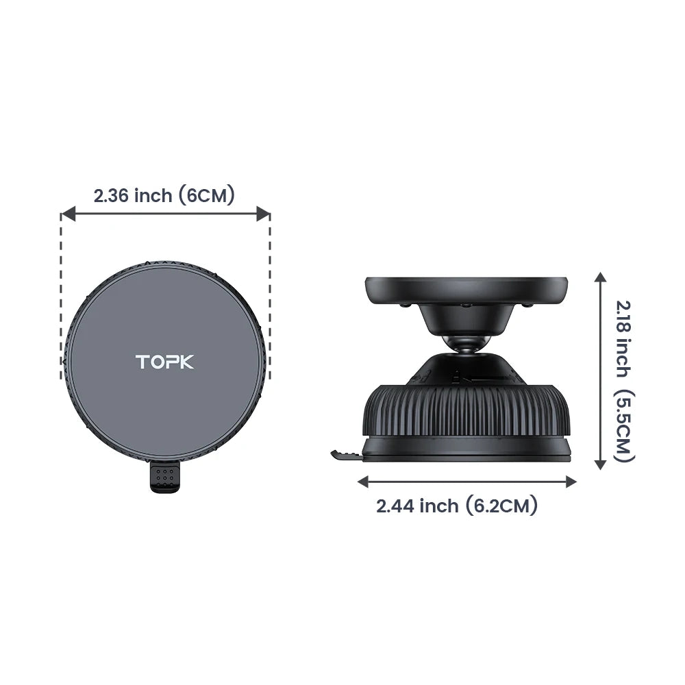 TOPK D56X For Mag-Safe Magnetic Car Phone Holder