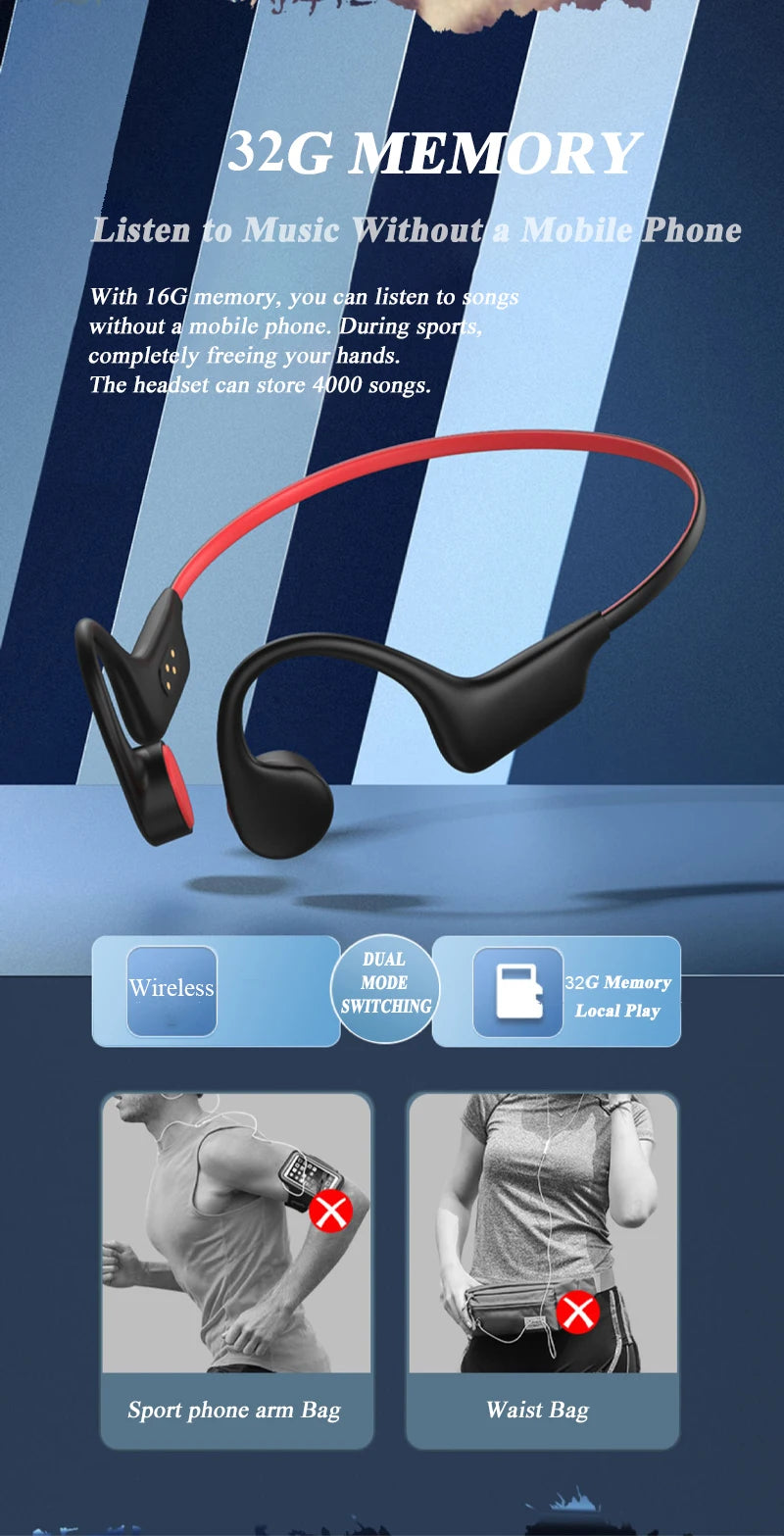 IPX8 Waterproof Bone Conduction