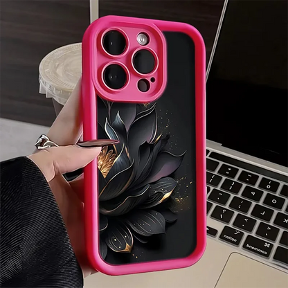 Flower Matte Phone Case for iPhone Shockproof Cover