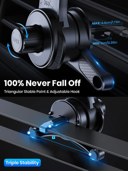 TOPK Fits MagSafe Car Phone Holder, Strong Magnetic