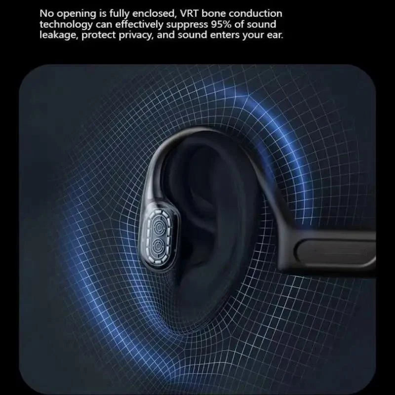 G06 Bone Conduction Bluetooth Earphones Waterproof Dual Mic Noise Reduction