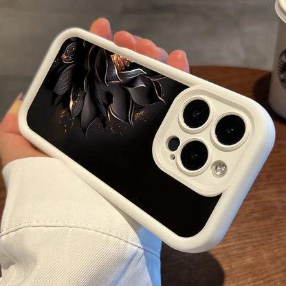 Flower Matte Phone Case for iPhone Shockproof Cover